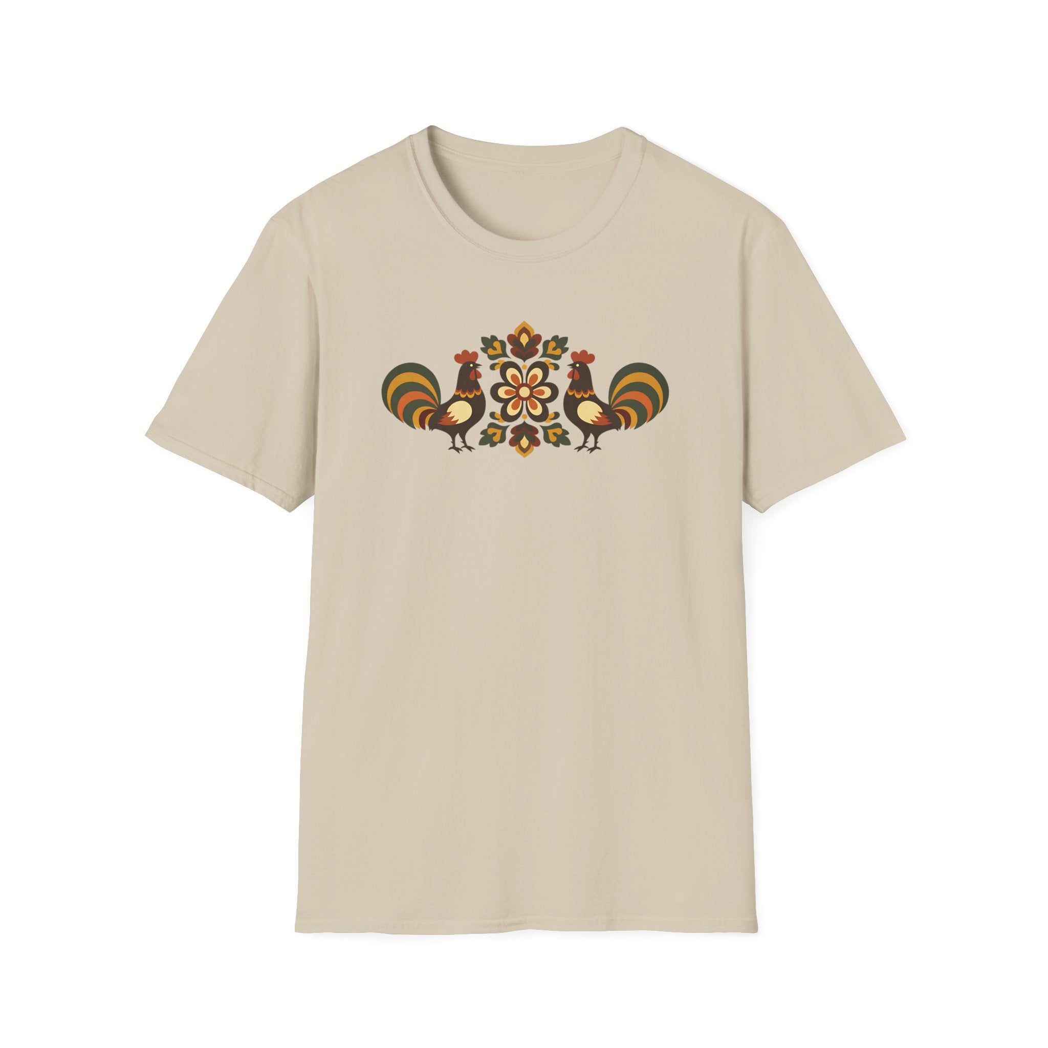 Folk Art Chickens T-Shirt