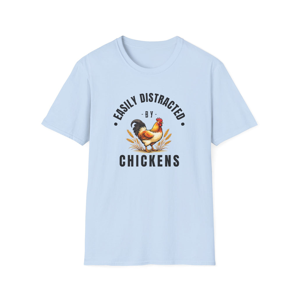 Easily Distracted by Chickens T-Shirt