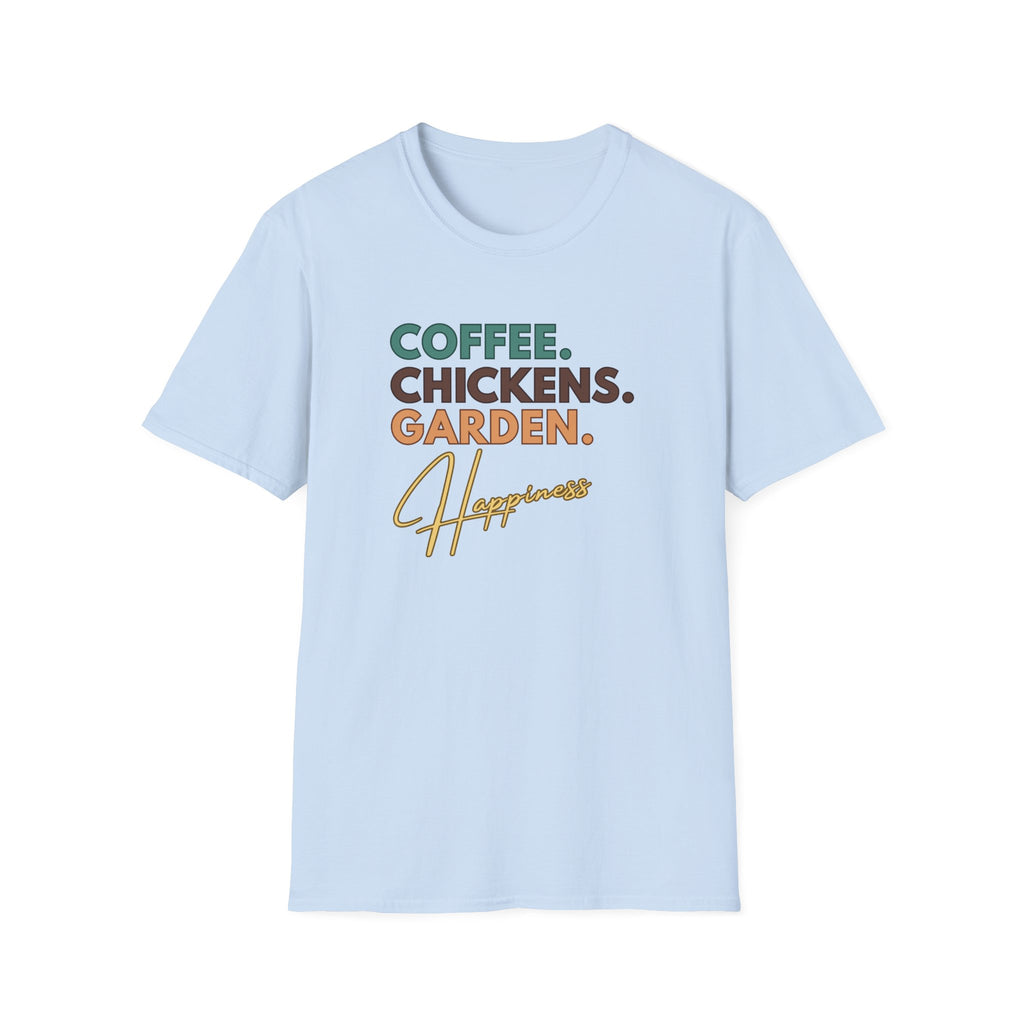 Coffee Chickens Happiness T-Shirt