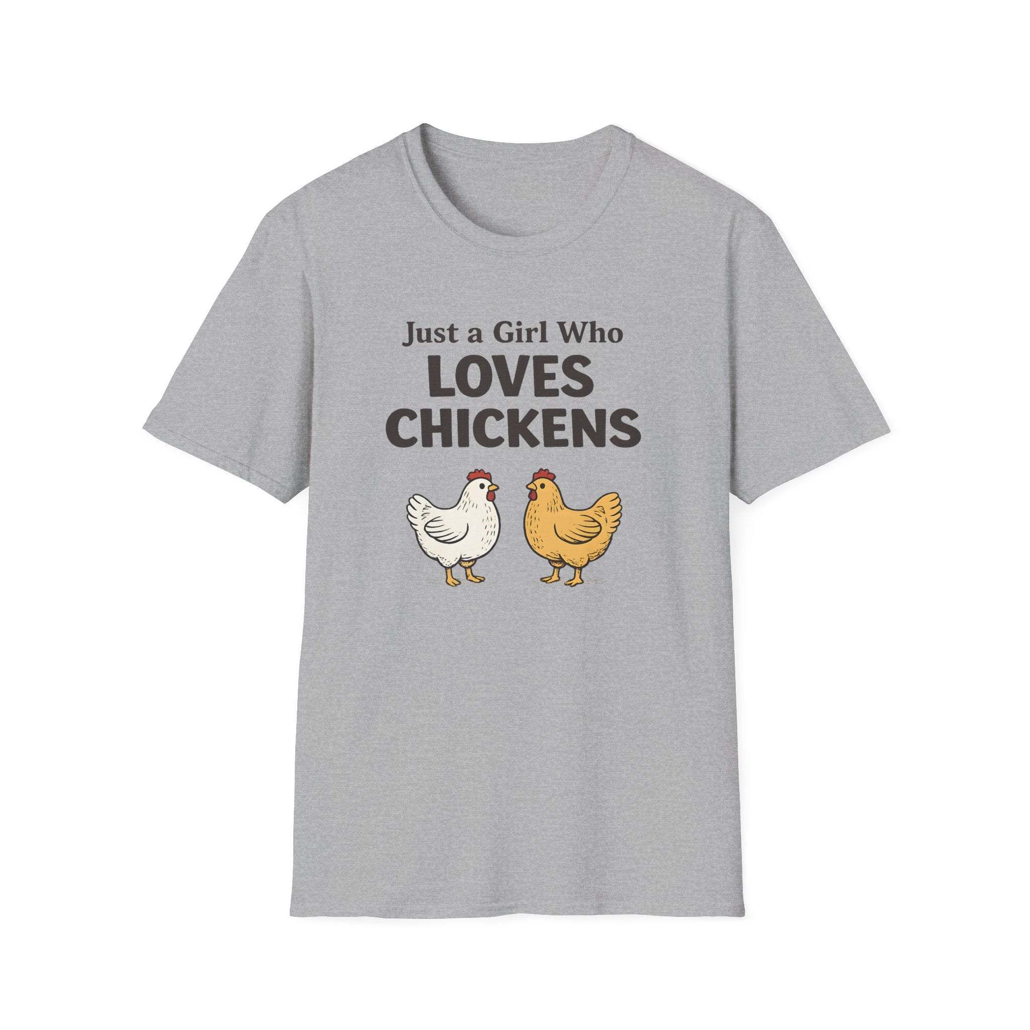 Girl who Loves Chickens T-Shirt