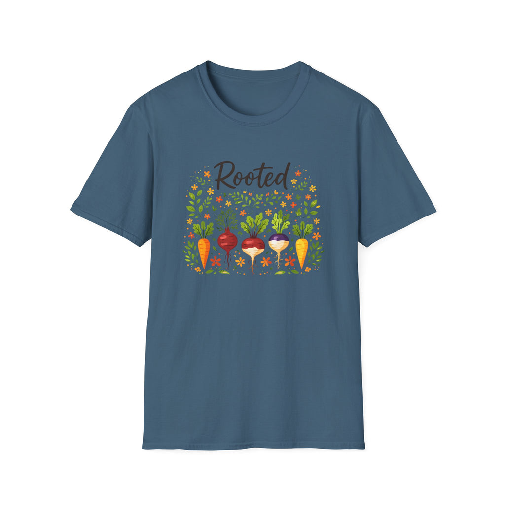 Rooted Dark Text T-Shirt