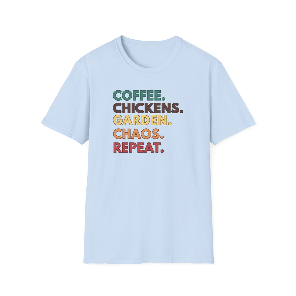 Coffee Chickens Garden T-Shirt