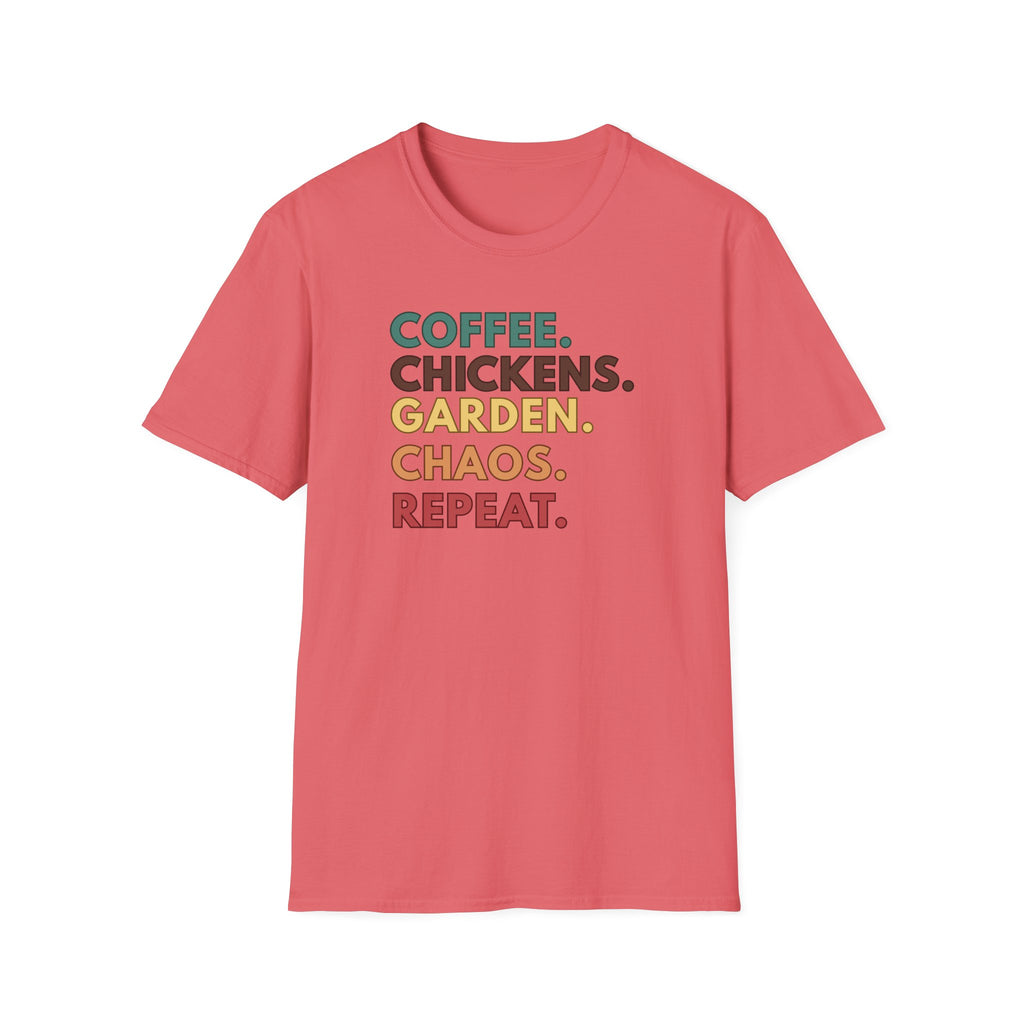 Coffee Chickens Garden T-Shirt