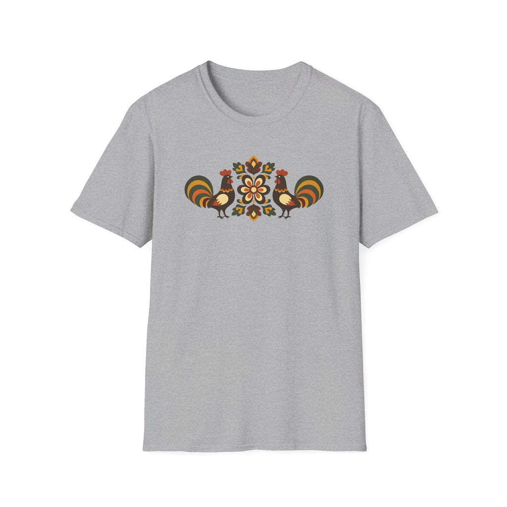 Folk Art Chickens T-Shirt