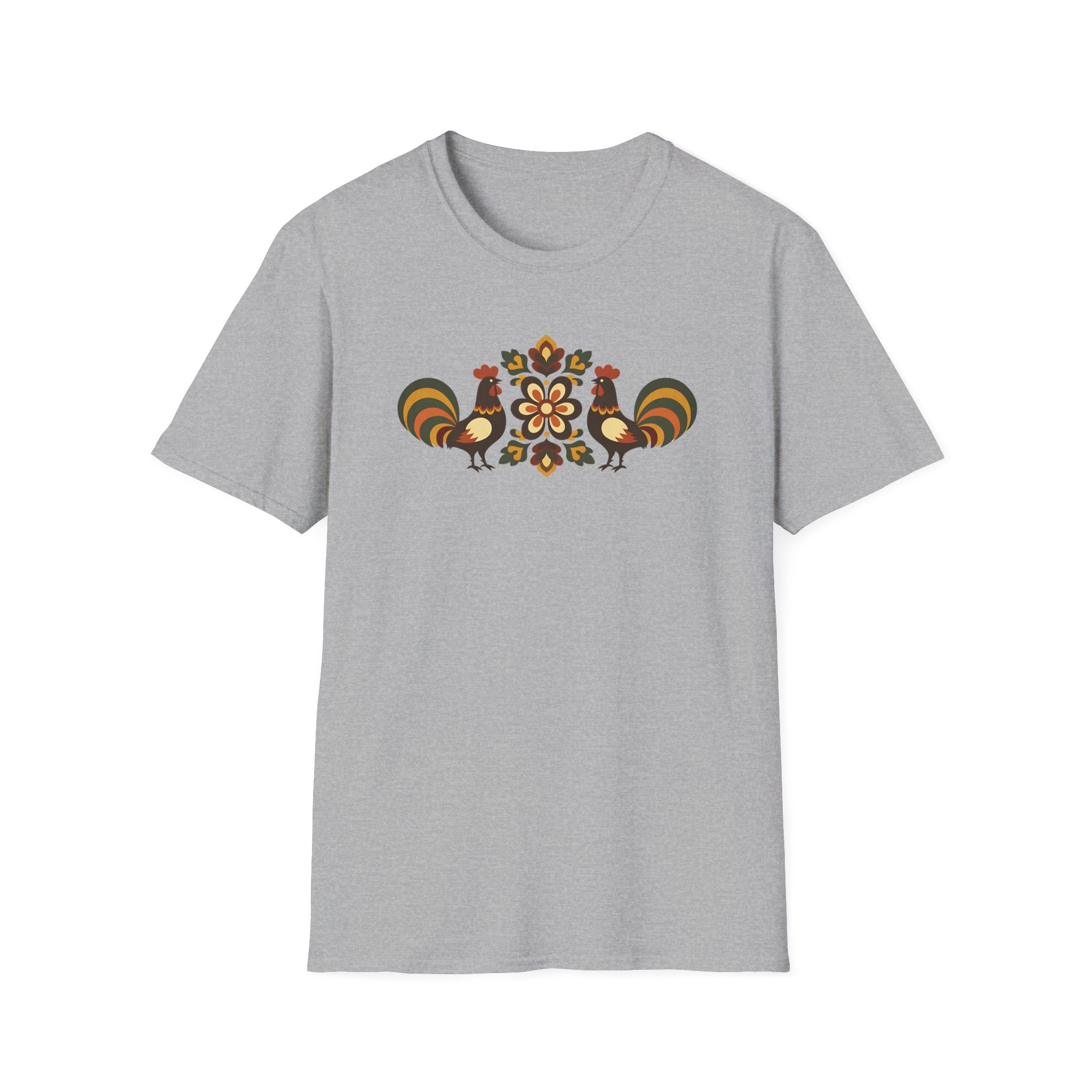 Folk Art Chickens T-Shirt