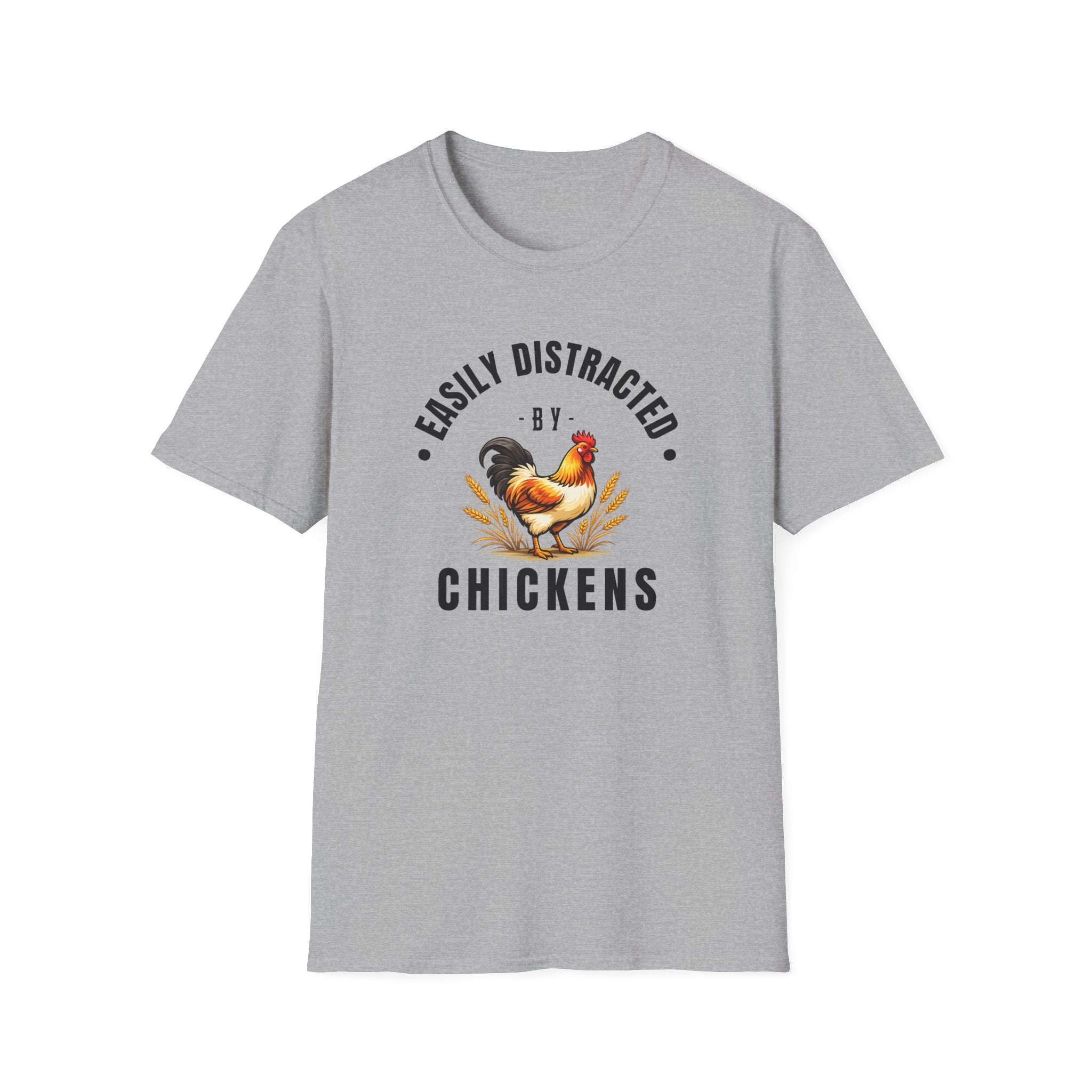 Easily Distracted by Chickens T-Shirt