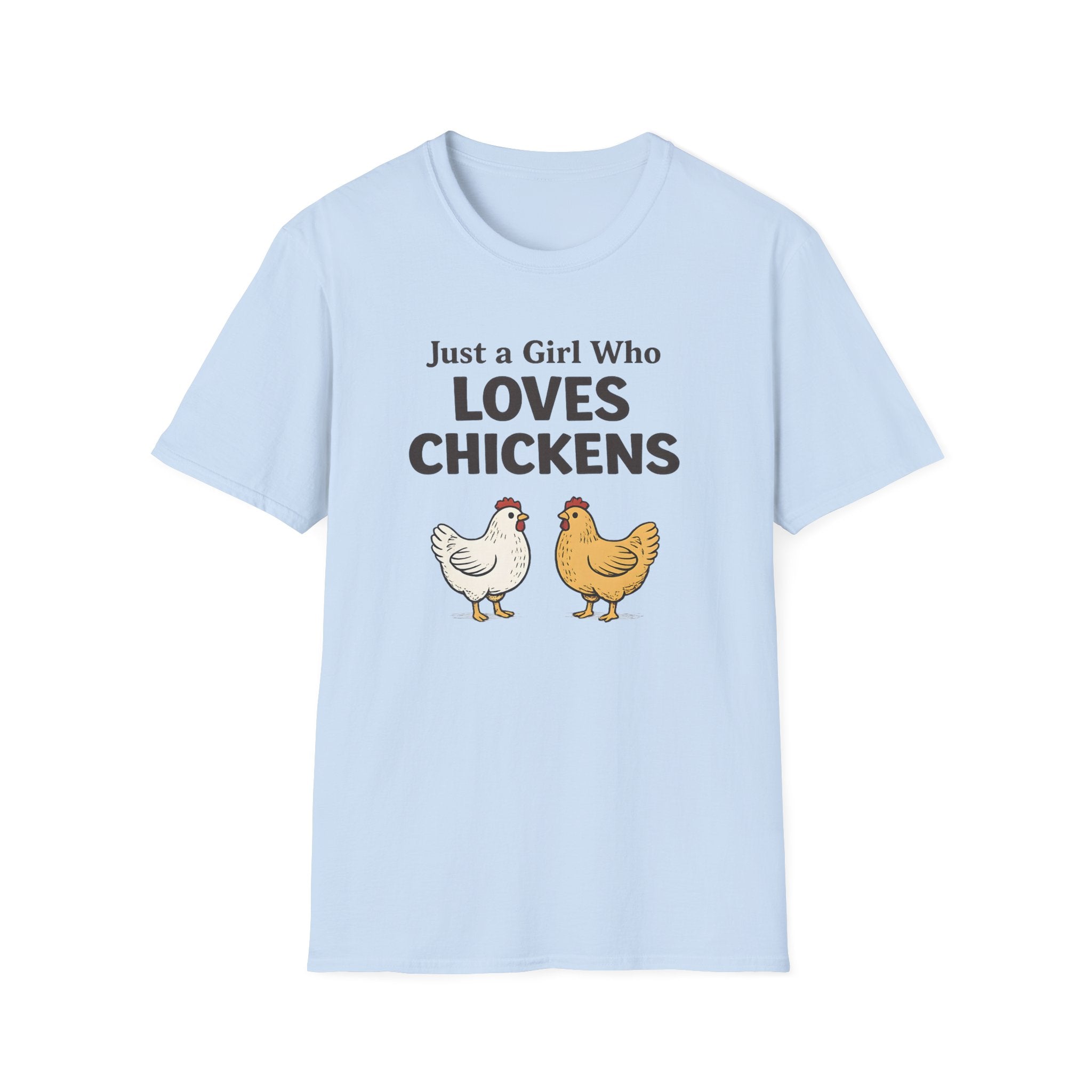 Girl who Loves Chickens T-Shirt