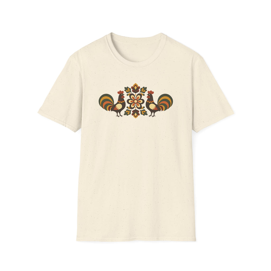 Folk Art Chickens T-Shirt