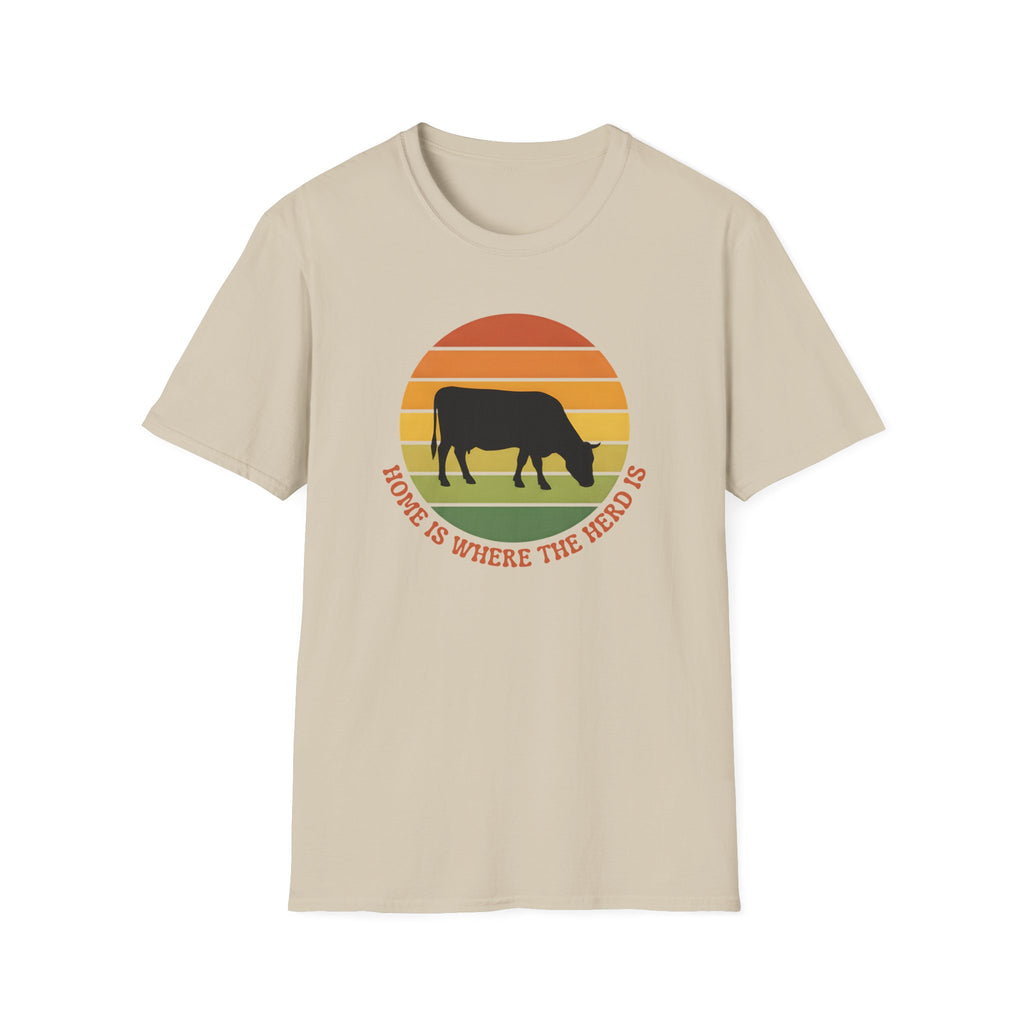Home is Where the Herd is Retro T-Shirt