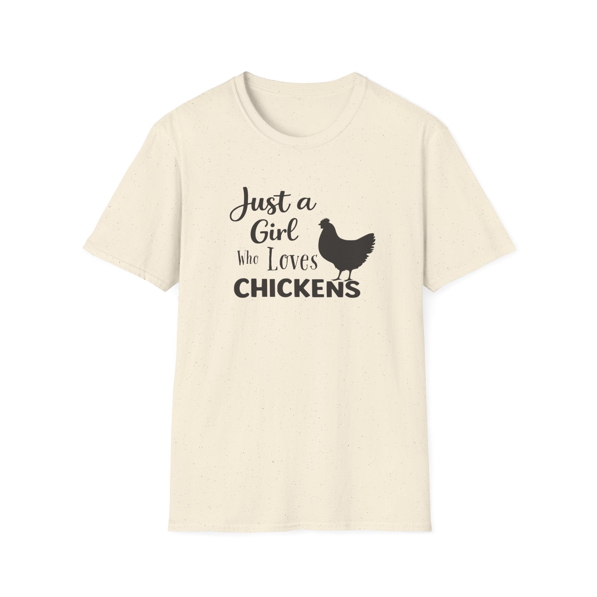 Girl who Loves Chickens Silhouette T-Shirt