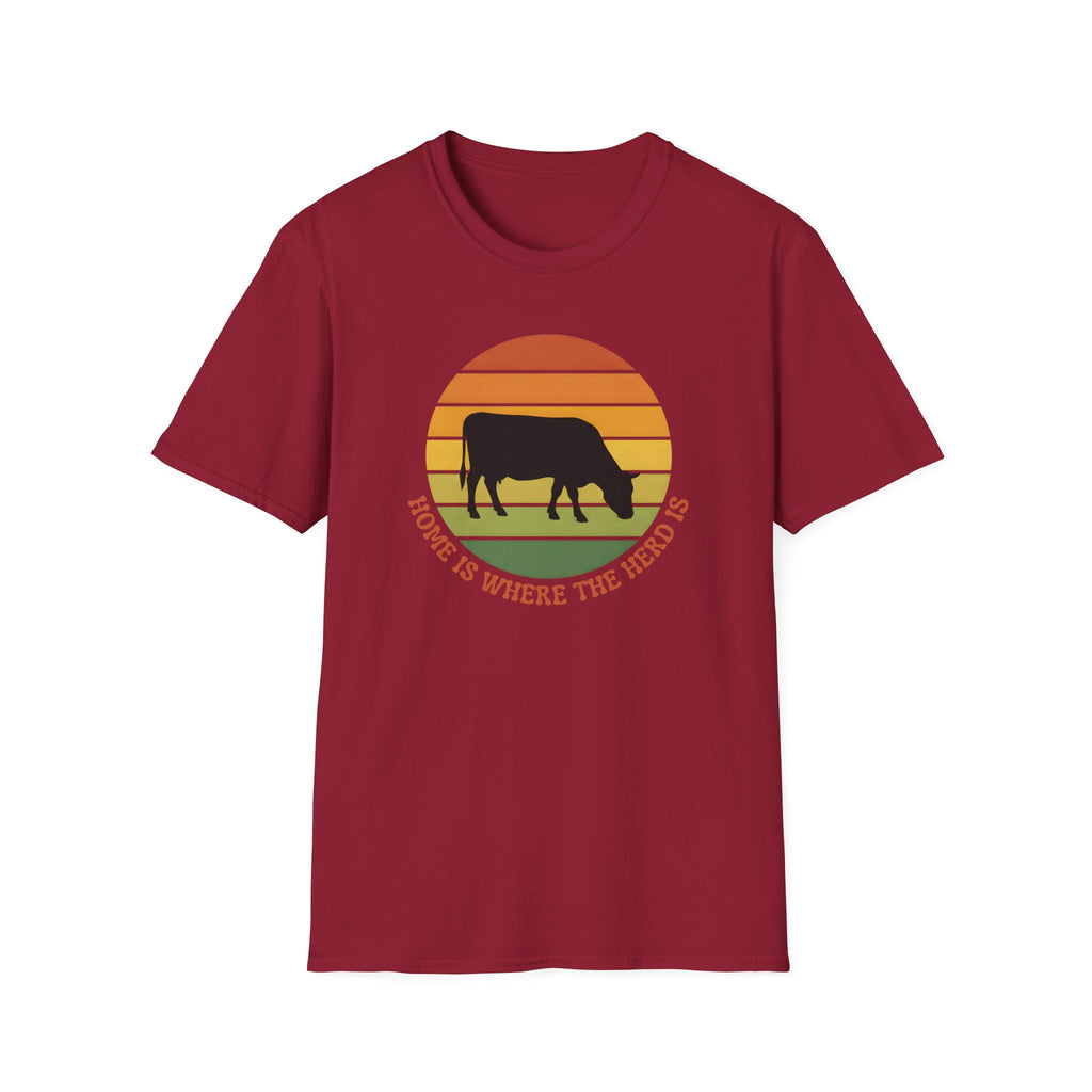 Home is Where the Herd is Retro T-Shirt