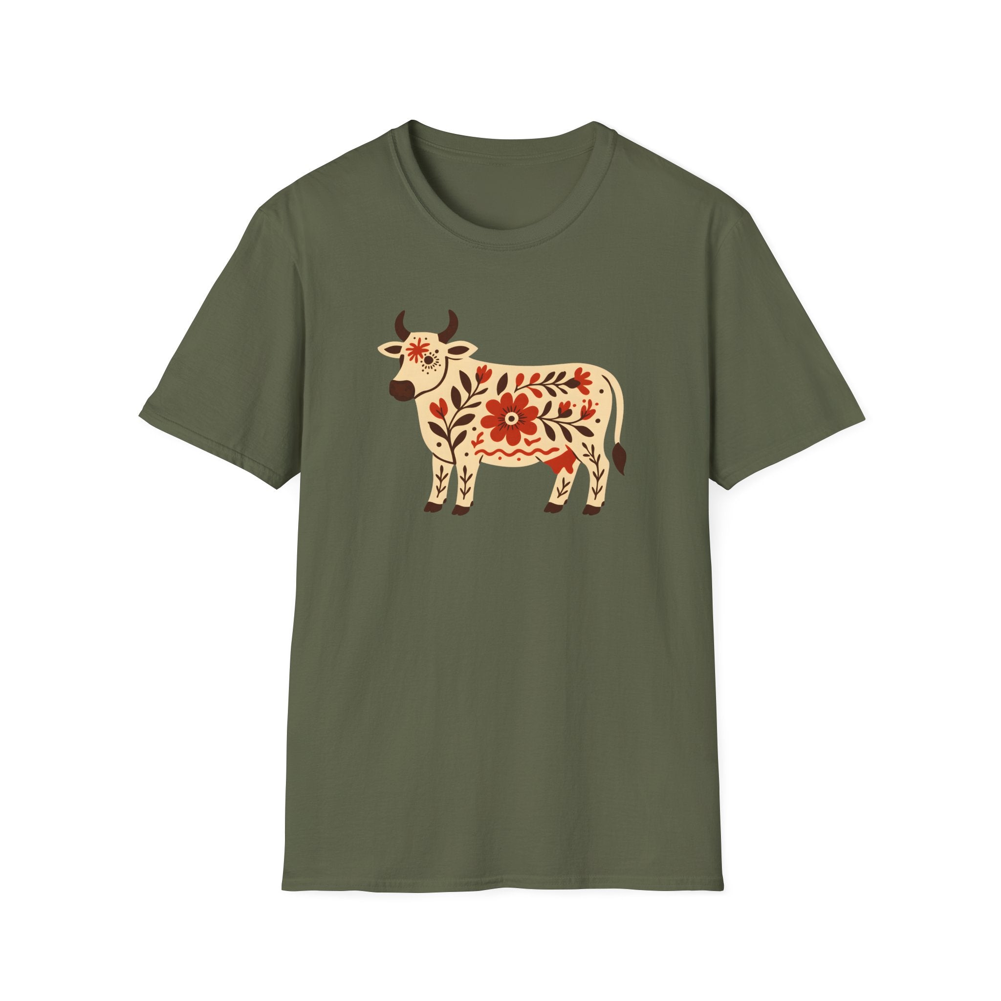 Folk Art Cow T-Shirt