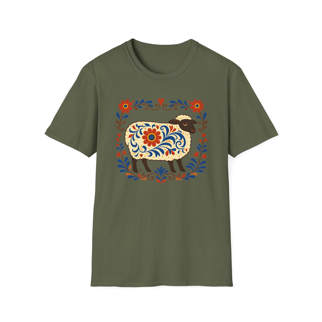 Folk Art Sheep T-Shirt