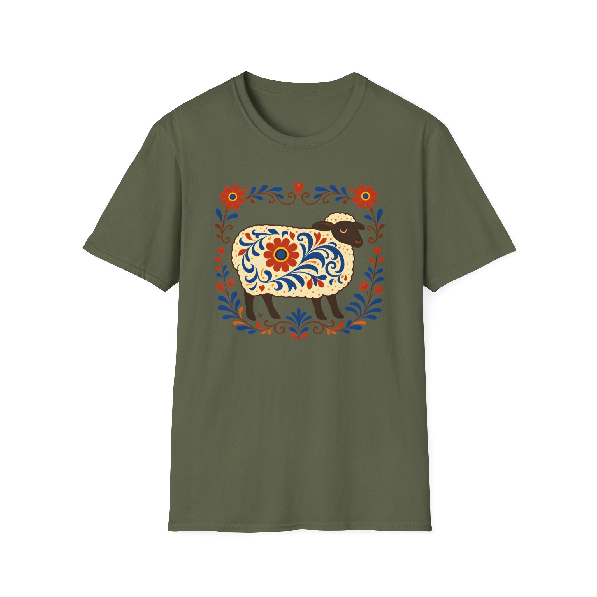 Folk Art Sheep T-Shirt