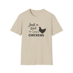Girl who Loves Chickens Silhouette T-Shirt