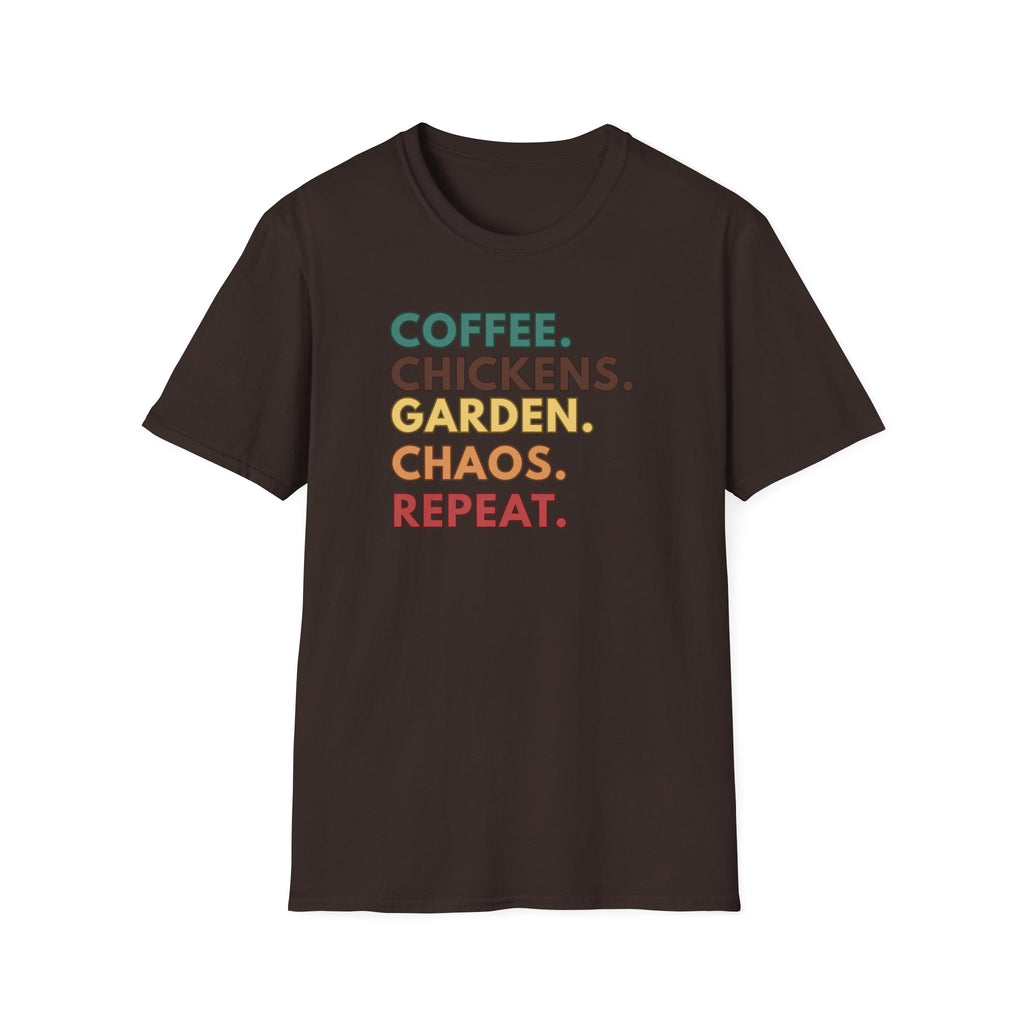 Coffee Chickens Garden T-Shirt