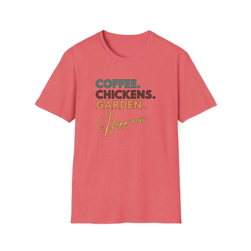 Coffee Chickens Happiness T-Shirt