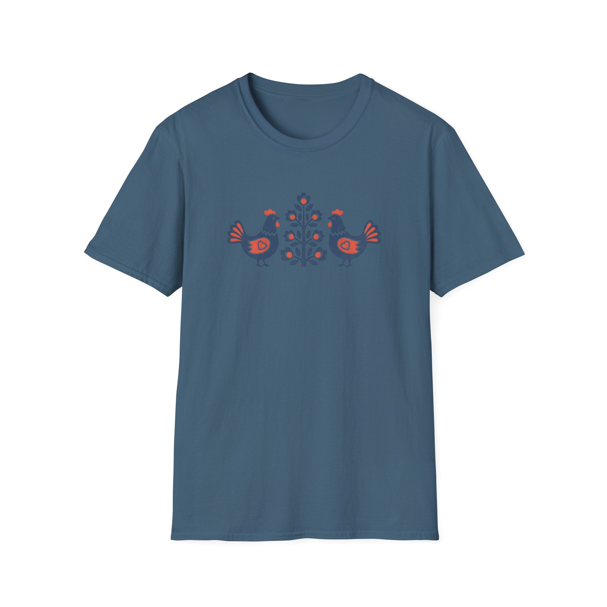 Blue & Orange Chickens T-Shirt