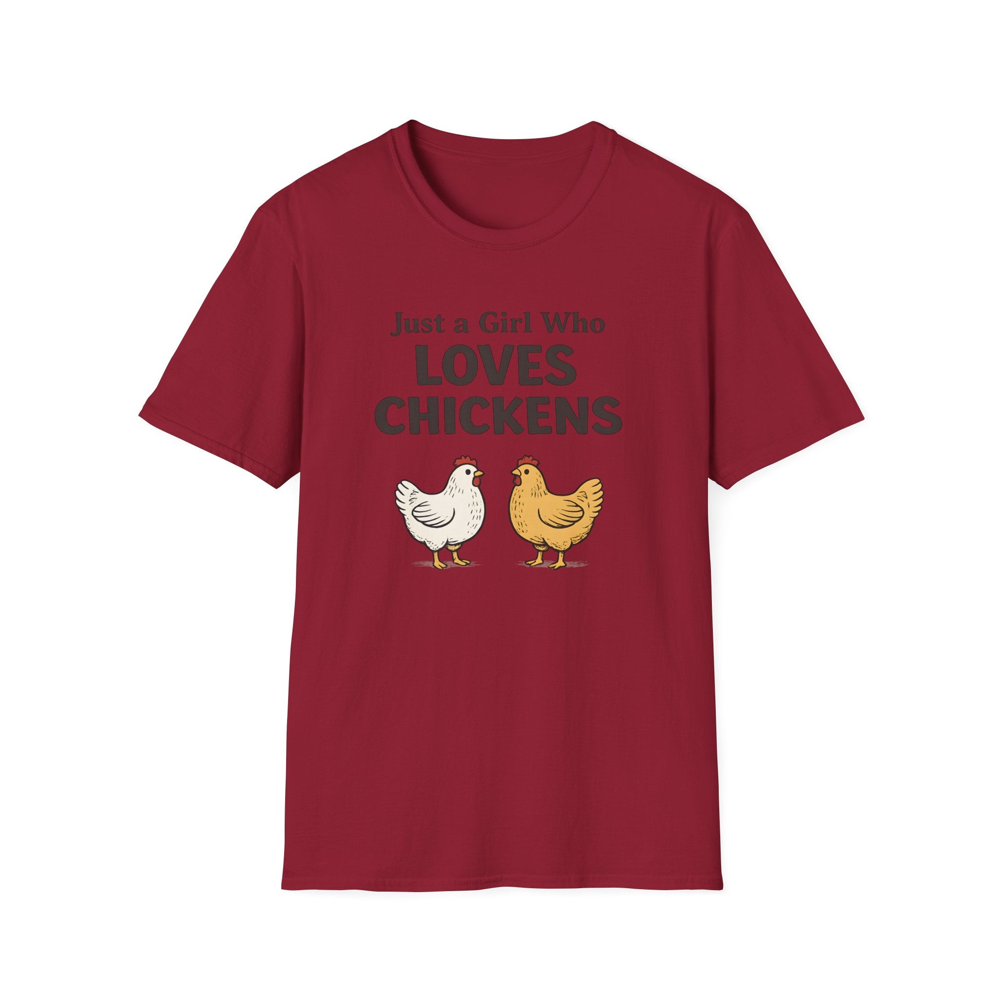 Girl who Loves Chickens T-Shirt