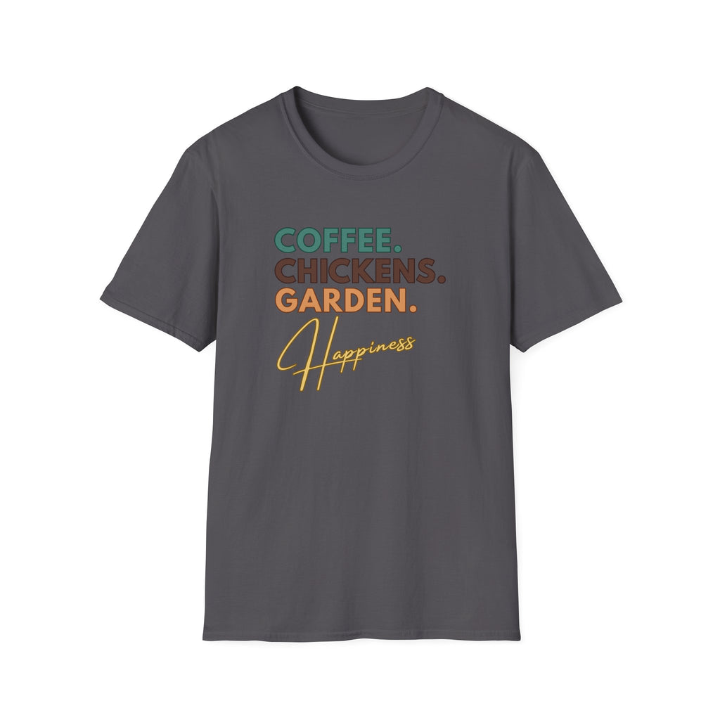 Coffee Chickens Happiness T-Shirt