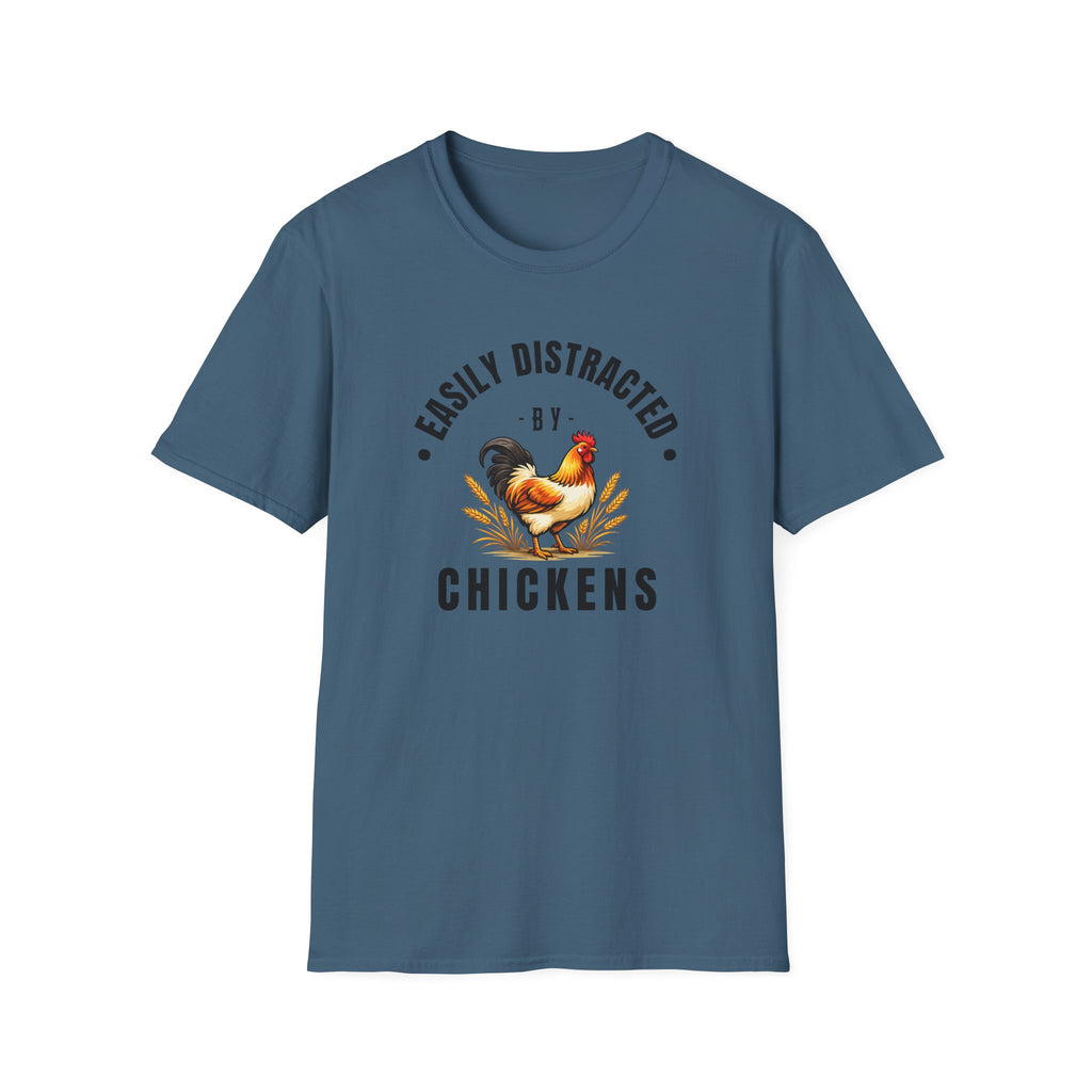 Easily Distracted by Chickens T-Shirt