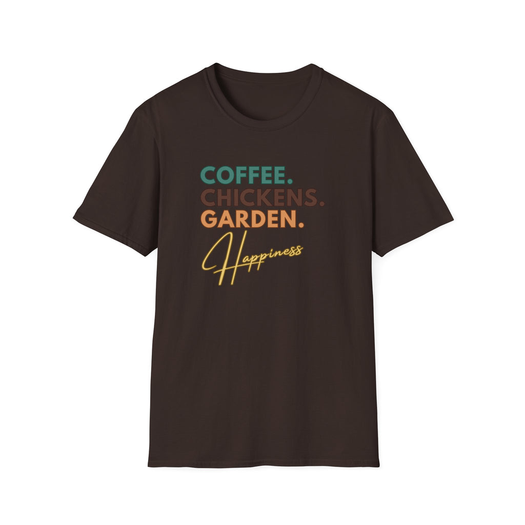 Coffee Chickens Happiness T-Shirt