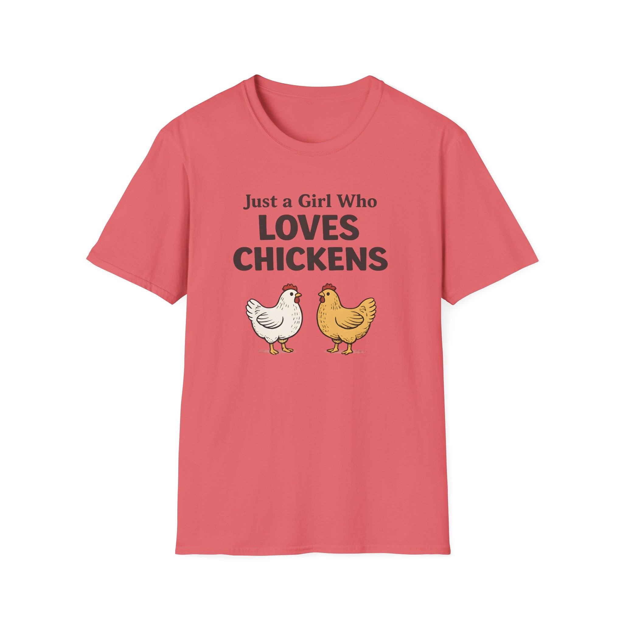 Girl who Loves Chickens T-Shirt