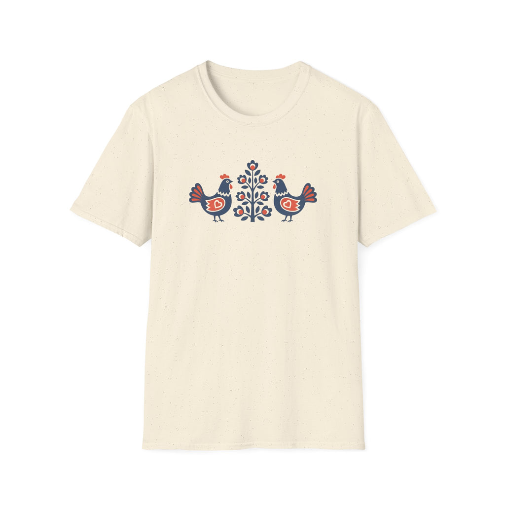 Blue & Orange Chickens T-Shirt