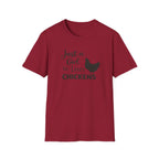 Girl who Loves Chickens Silhouette T-Shirt