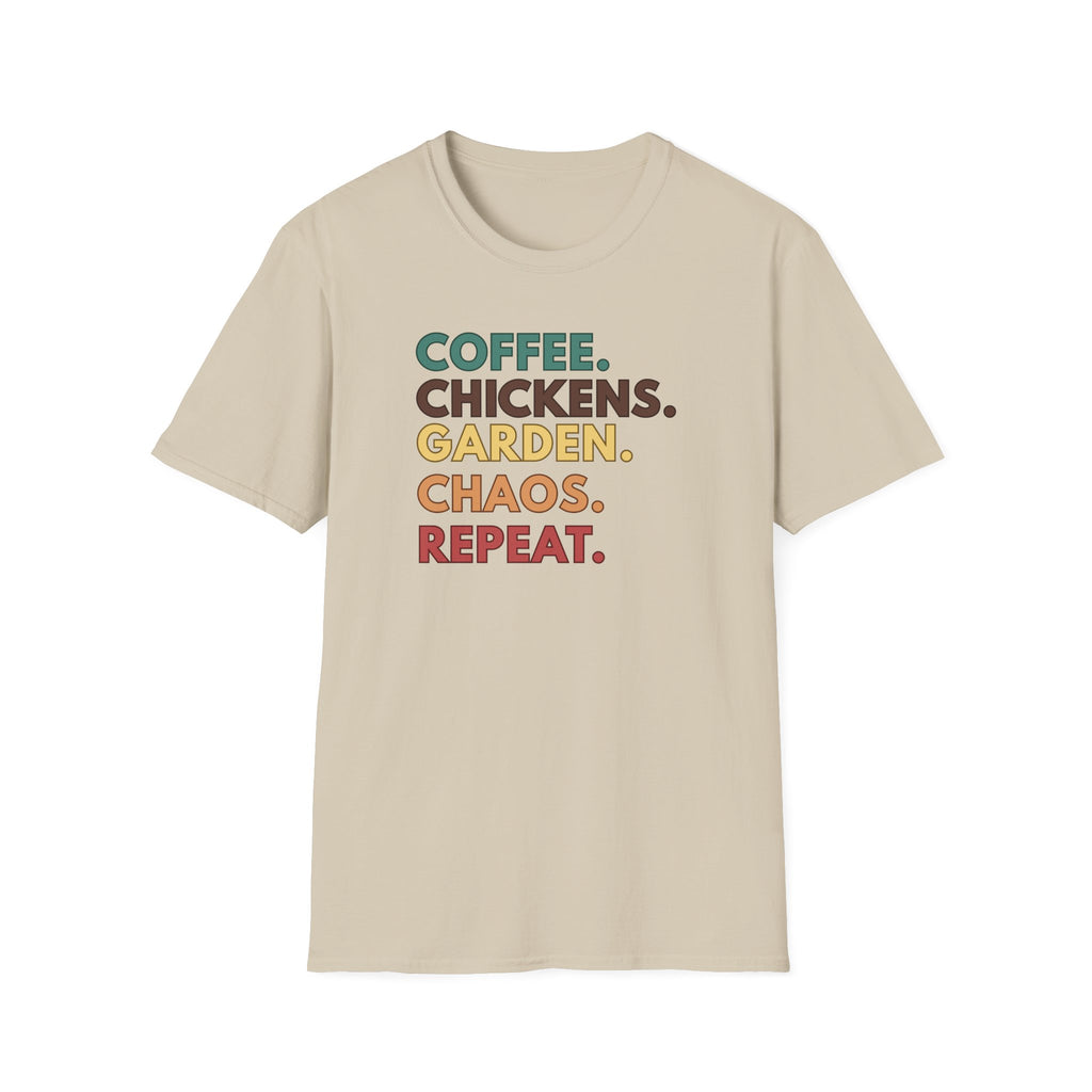 Coffee Chickens Garden T-Shirt