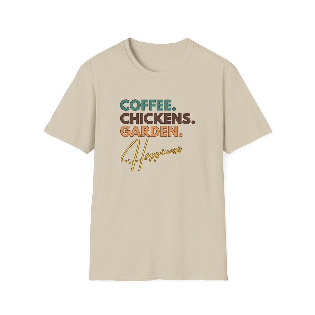 Coffee Chickens Happiness T-Shirt