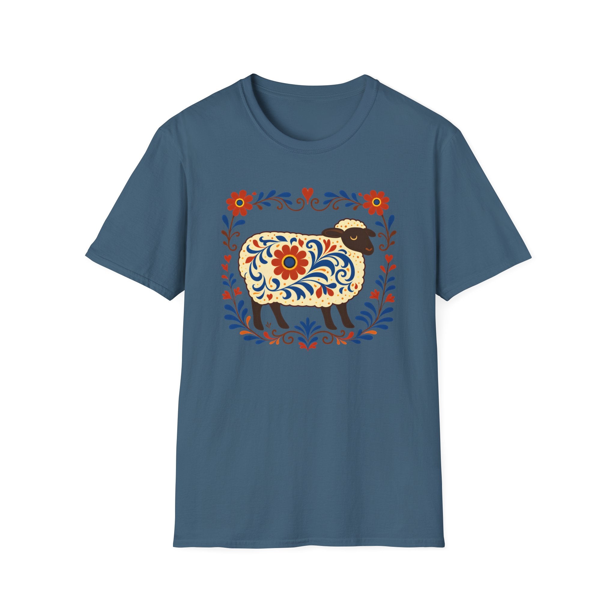 Folk Art Sheep T-Shirt