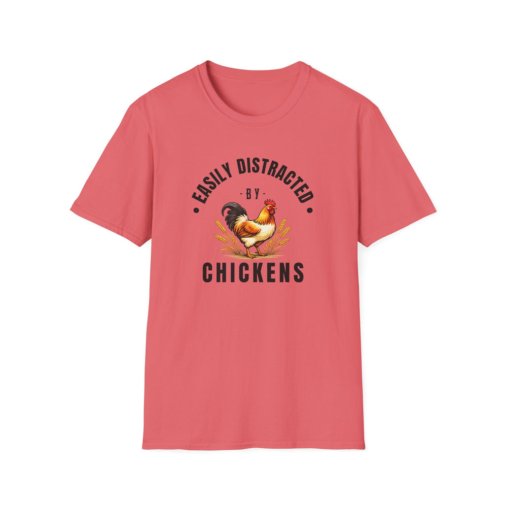 Easily Distracted by Chickens T-Shirt