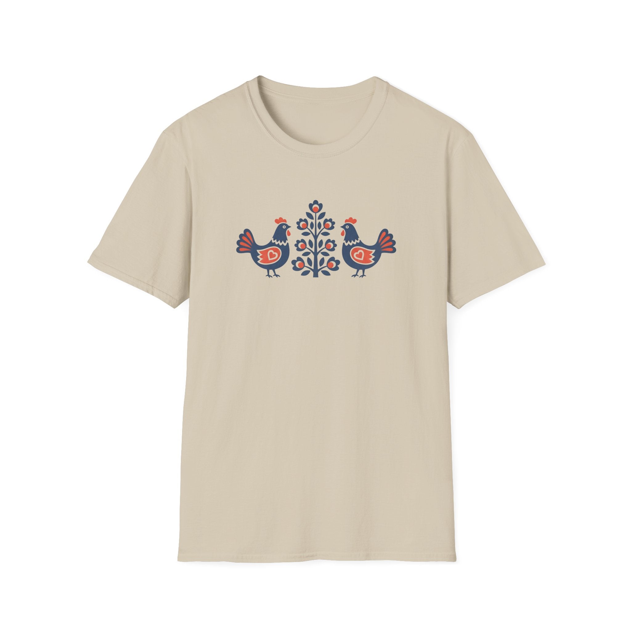 Blue & Orange Chickens T-Shirt